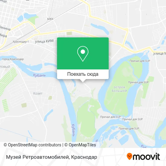 Карта Музей Ретроавтомобилей