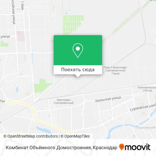 Карта Комбинат Объёмного Домостроения
