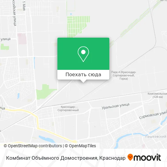 Карта Комбинат Объёмного Домостроения