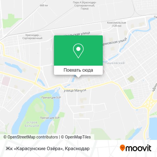 Карта Жк «Карасунские Озёра»