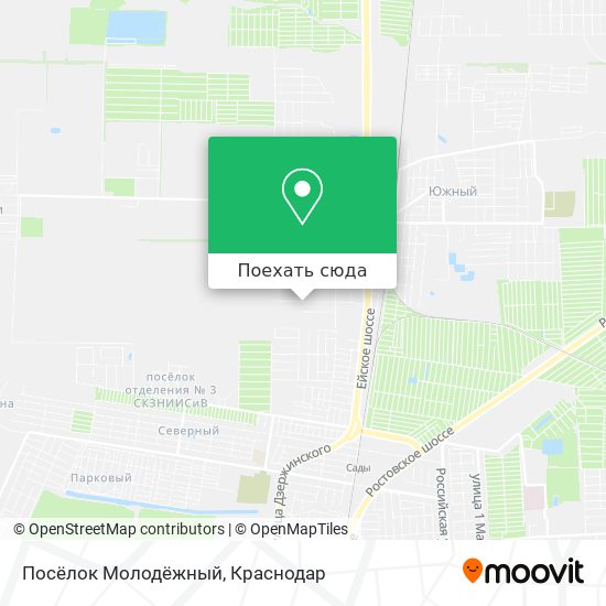 Карта Посёлок Молодёжный