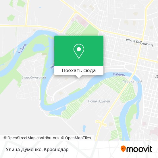 Карта Улица Думенко