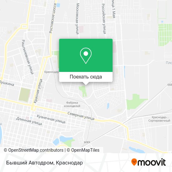 Карта Бывший Автодром
