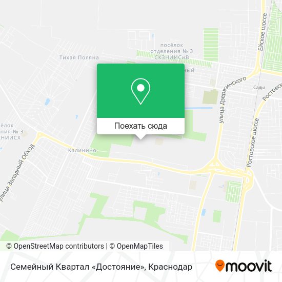 Карта Семейный Квартал «Достояние»