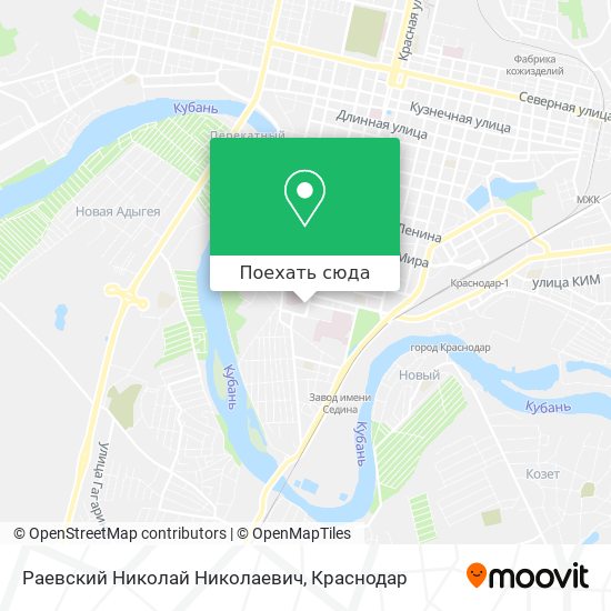 Карта Раевский Николай Николаевич