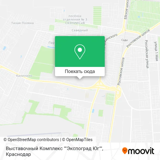 Карта Выставочный Комплекс ""Экспоград Юг""