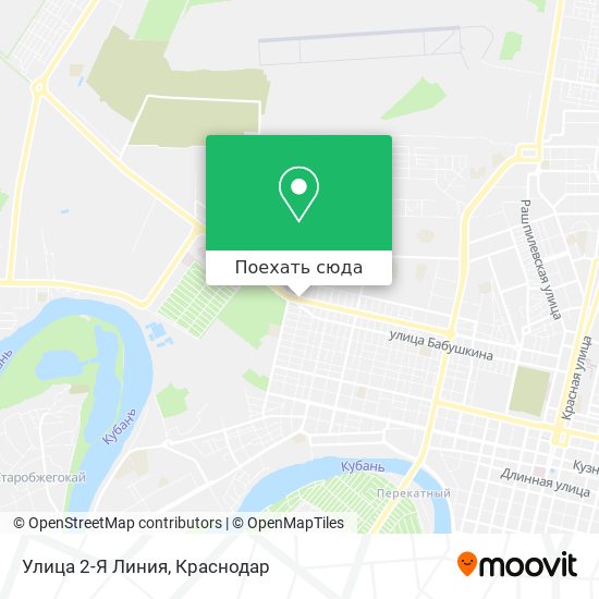 Карта Улица 2-Я Линия