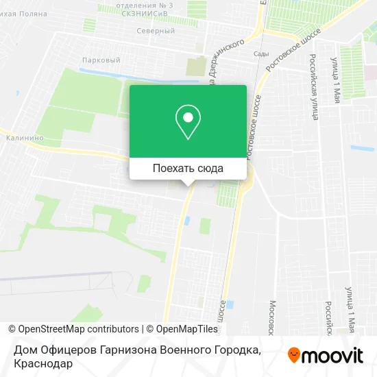 Карта Дом Офицеров Гарнизона Военного Городка