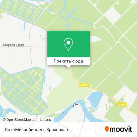 Карта Снт «Микробиолог»