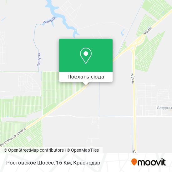 Карта Ростовское Шоссе, 16 Км