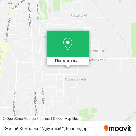 Карта Жилой Комплекс ""Дружный""