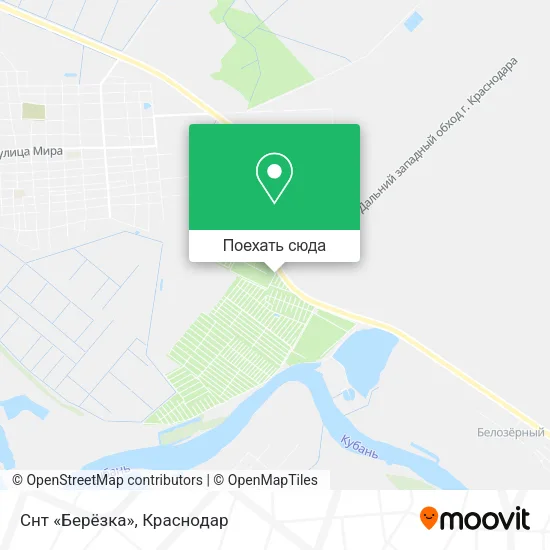 Карта Снт «Берёзка»