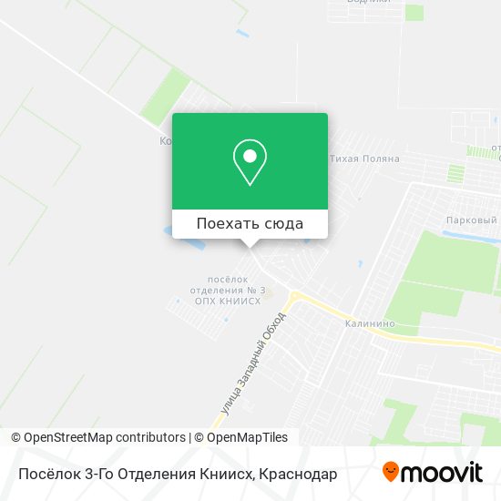 Карта Посёлок 3-Го Отделения Книисх