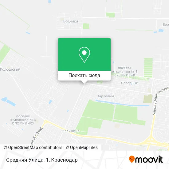 Карта Средняя Улица, 1