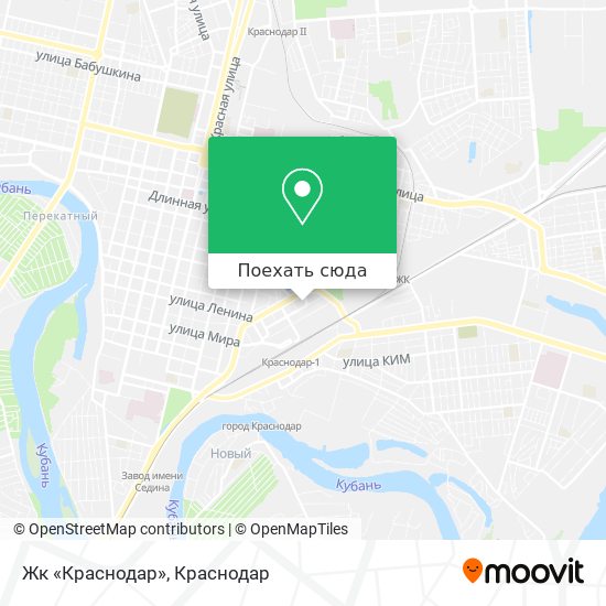 Карта Жк «Краснодар»