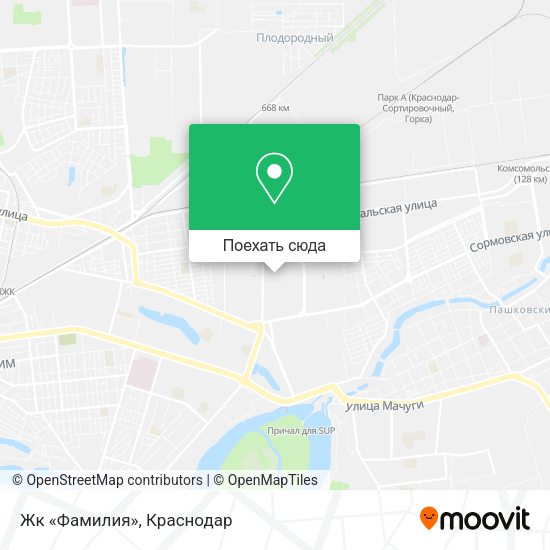 Карта Жк «Фамилия»