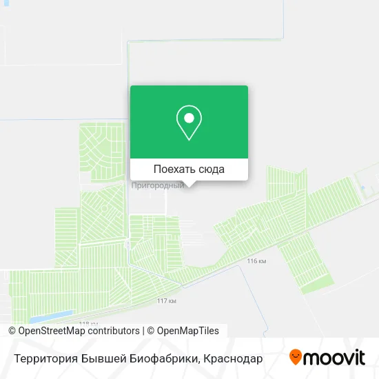 Карта Территория Бывшей Биофабрики