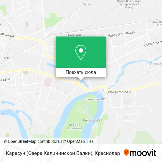 Карта Карасун (Озера Калининской Балки)
