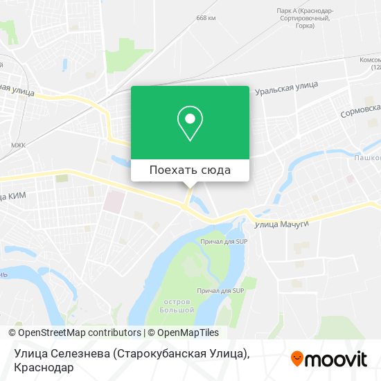 Карта Улица Селезнева (Старокубанская Улица)