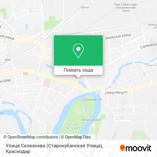 Карта Улица Селезнева (Старокубанская Улица)