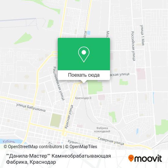 Карта ""Данила-Мастер"" Камнеобрабатывающая Фабрика