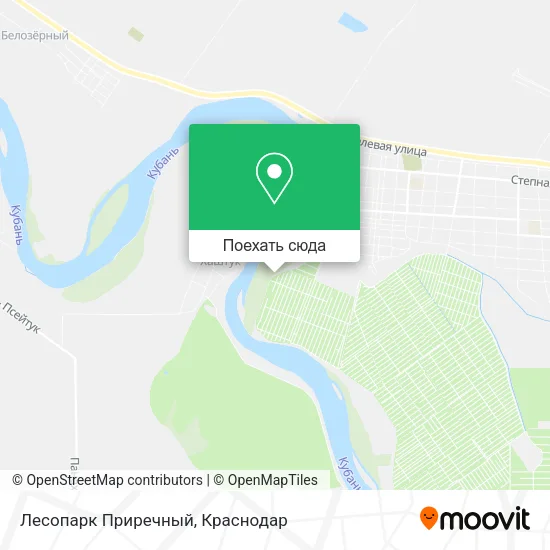 Карта Лесопарк Приречный