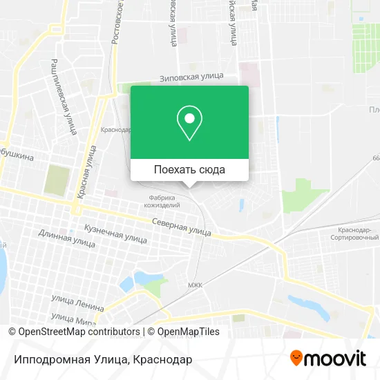 Карта Ипподромная Улица