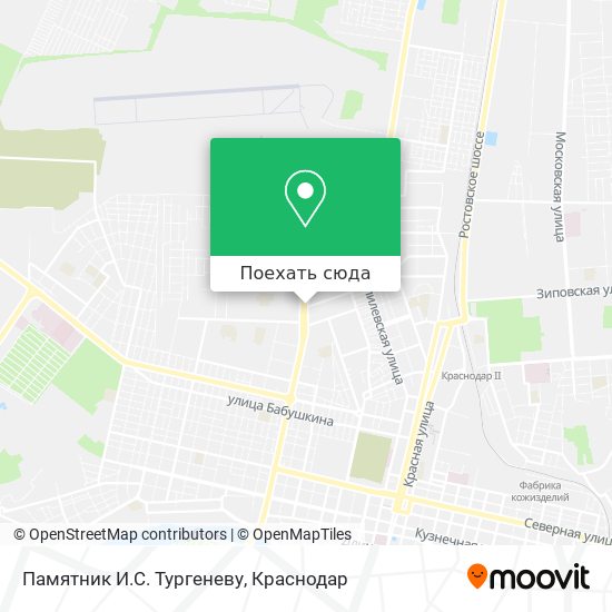 Карта Памятник И.С. Тургеневу