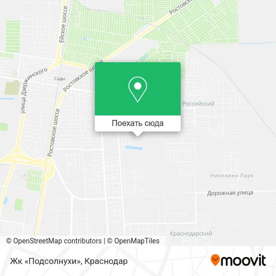 Карта Жк «Подсолнухи»