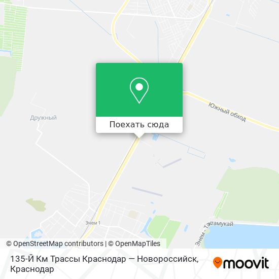 Карта 135-Й Км Трассы Краснодар — Новороссийск