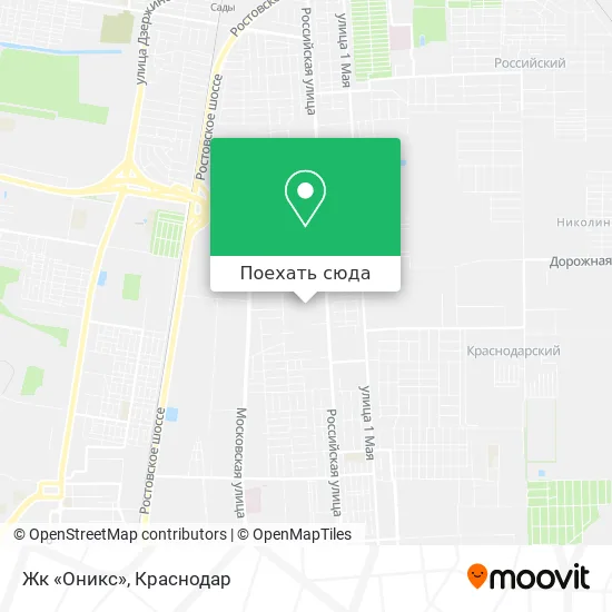 Карта Жк «Оникс»