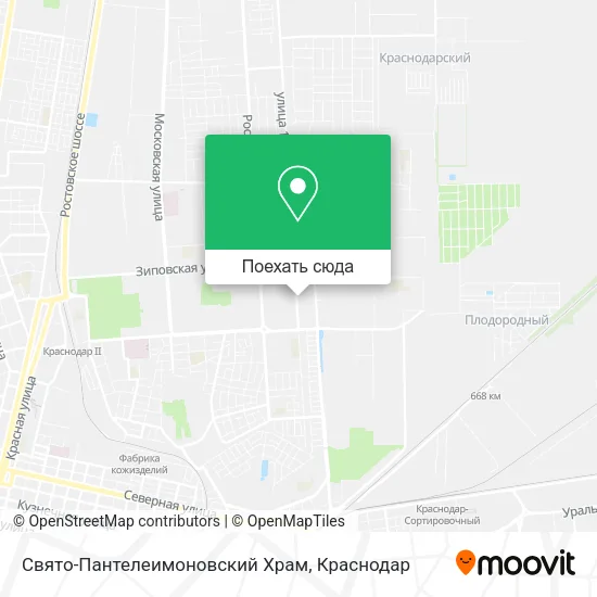 Карта Свято-Пантелеимоновский Храм