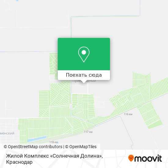 Карта Жилой Комплекс «Солнечная Долина»