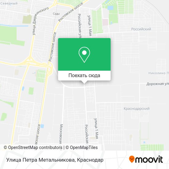 Карта Улица Петра Метальникова