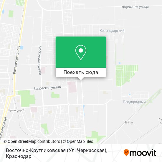 Карта Восточно-Кругликовская (Ул. Черкасская)