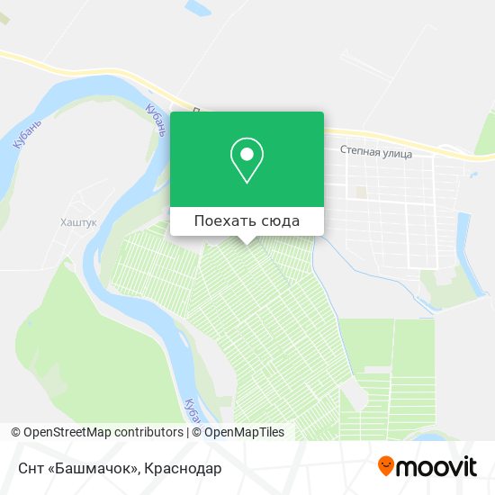 Карта Снт «Башмачок»