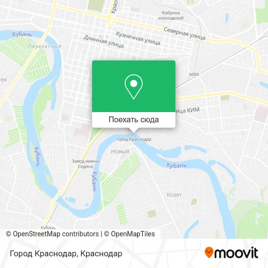 Карта Город Краснодар
