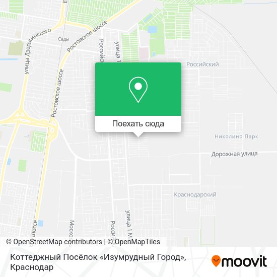 Карта Коттеджный Посёлок «Изумрудный Город»