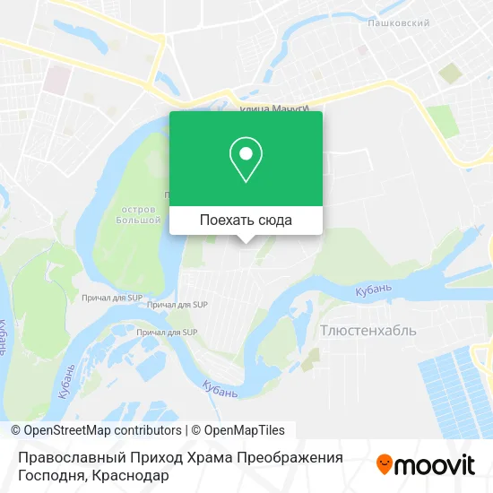 Карта Православный Приход Храма Преображения Господня