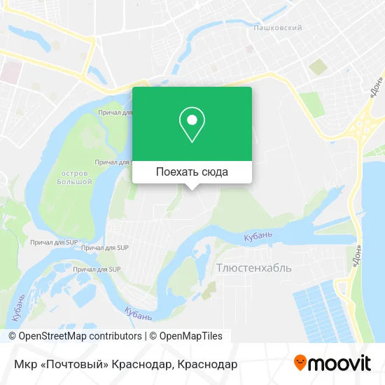 Карта Мкр «Почтовый» Краснодар