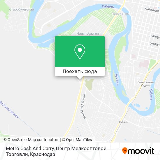 Карта Metro Cash And Carry, Центр Мелкооптовой Торговли
