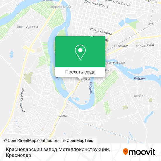 Карта Краснодарский завод Металлоконструкций
