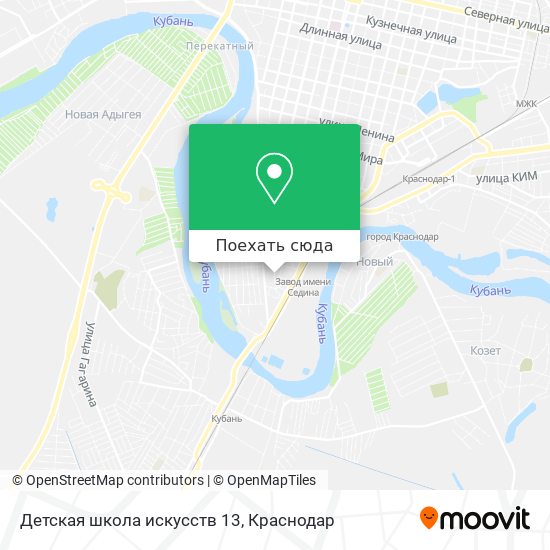 Карта Детская школа искусств 13