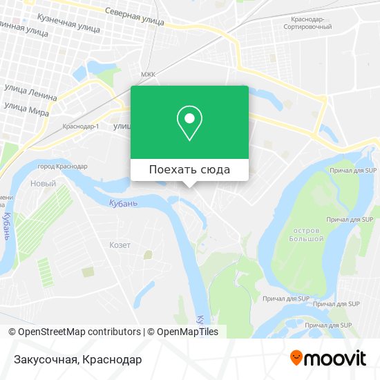 Карта Закусочная