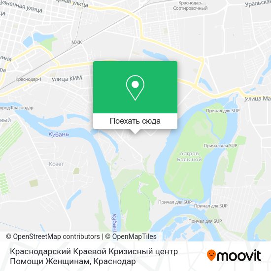 Карта Краснодарский Краевой Кризисный центр Помощи Женщинам