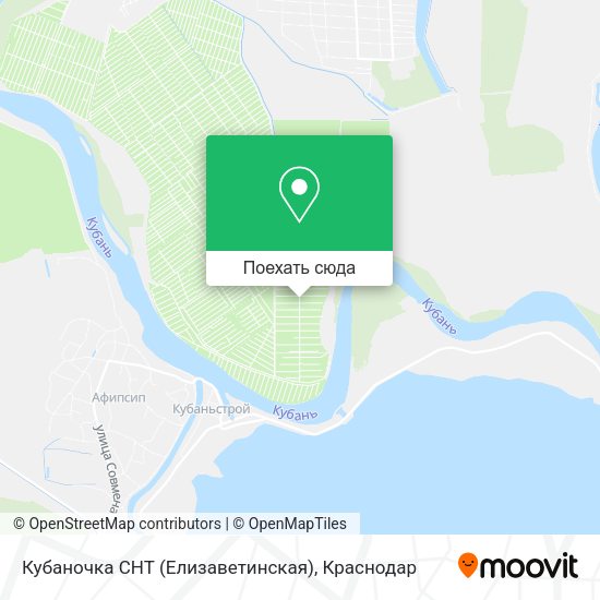 Карта Кубаночка СНТ (Елизаветинская)