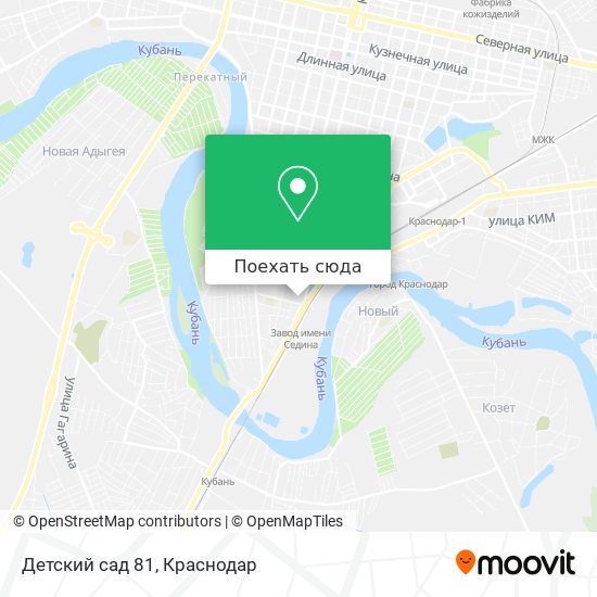 Карта Детский сад 81