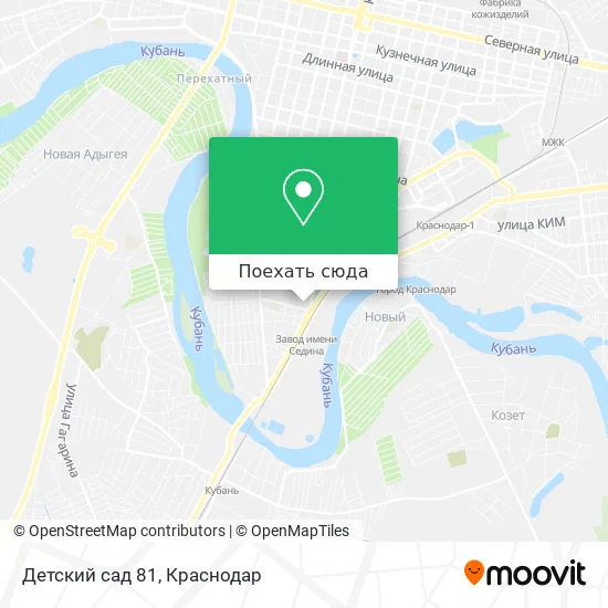 Карта Детский сад 81