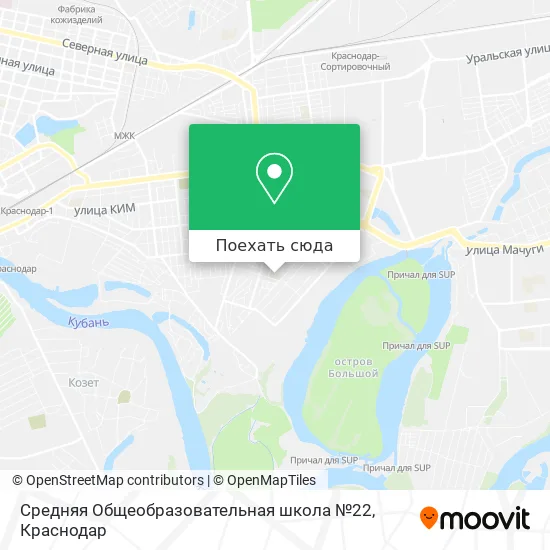 Карта Средняя Общеобразовательная школа №22