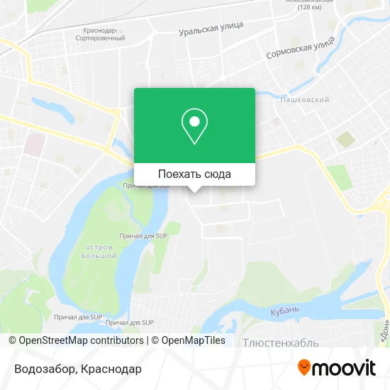 Карта Водозабор